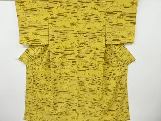 JAPANESE KIMONO / VINTAGE KOMON KIMONO / MIST & PINE